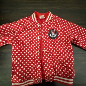 Disney Red and White Polka Dot Sweatshirt